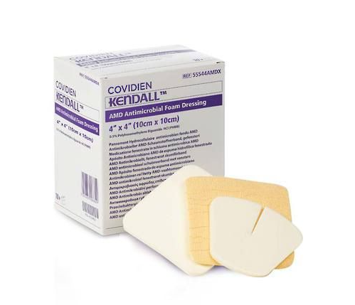 Cuidado avançado de feridas | Coberturas de espuma antimicrobiana AMD | Coberturas de Espuma Antimicrobiana AMD Kendall™